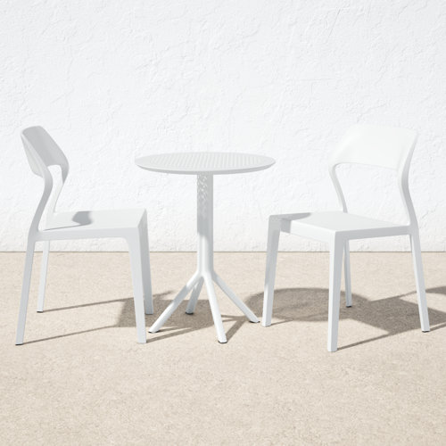 AllModern Farrah 2 Person Round Outdoor Dining Set & Reviews Wayfair